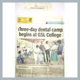 3 Day Dental Camp in Arts College by GSL College - 04.09.2019